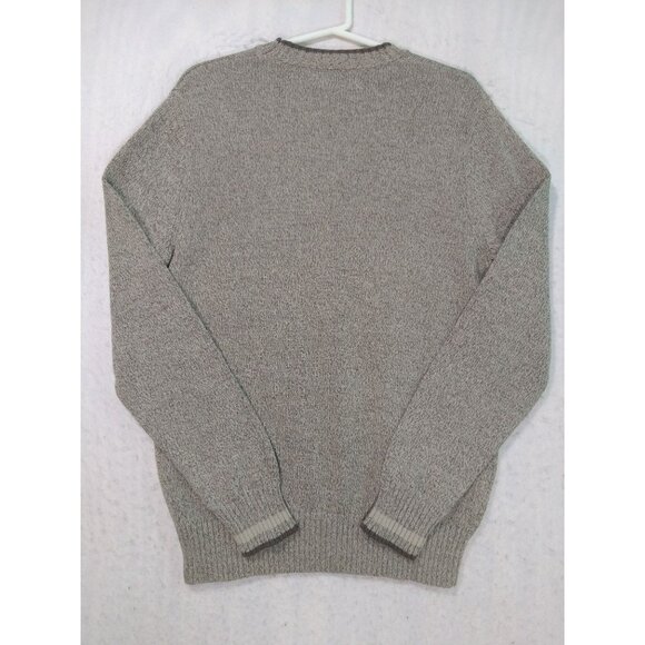 Eddie Bauer Sweater Mens Medium Brown Crewneck Cotton New - Picture 2 of 8